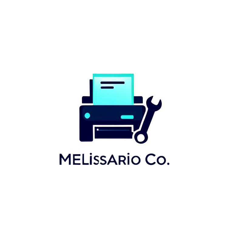 Melissario Co. copier repair logo